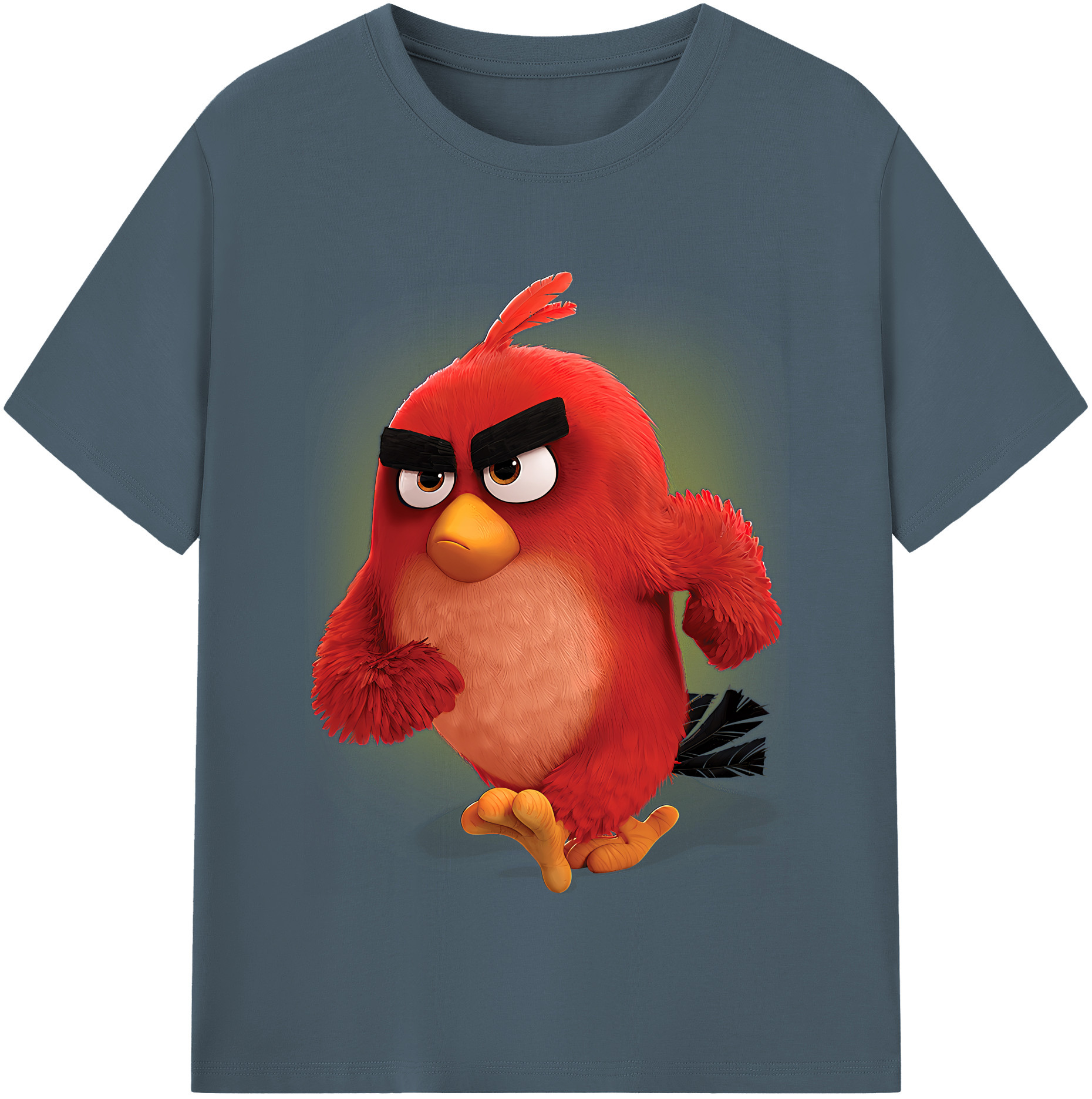 （画像用） Angry Birds アングリーバード 綿100％半袖Tシャツ（フロントプリント）